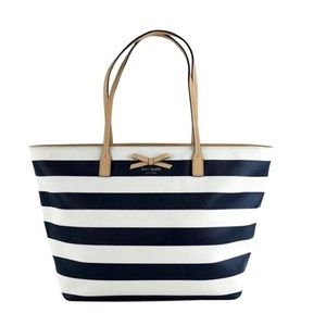 Kate Spade Sailor Tote Black and White